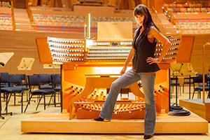 Carol Williams at the Disney
                  Concert Hall Organ