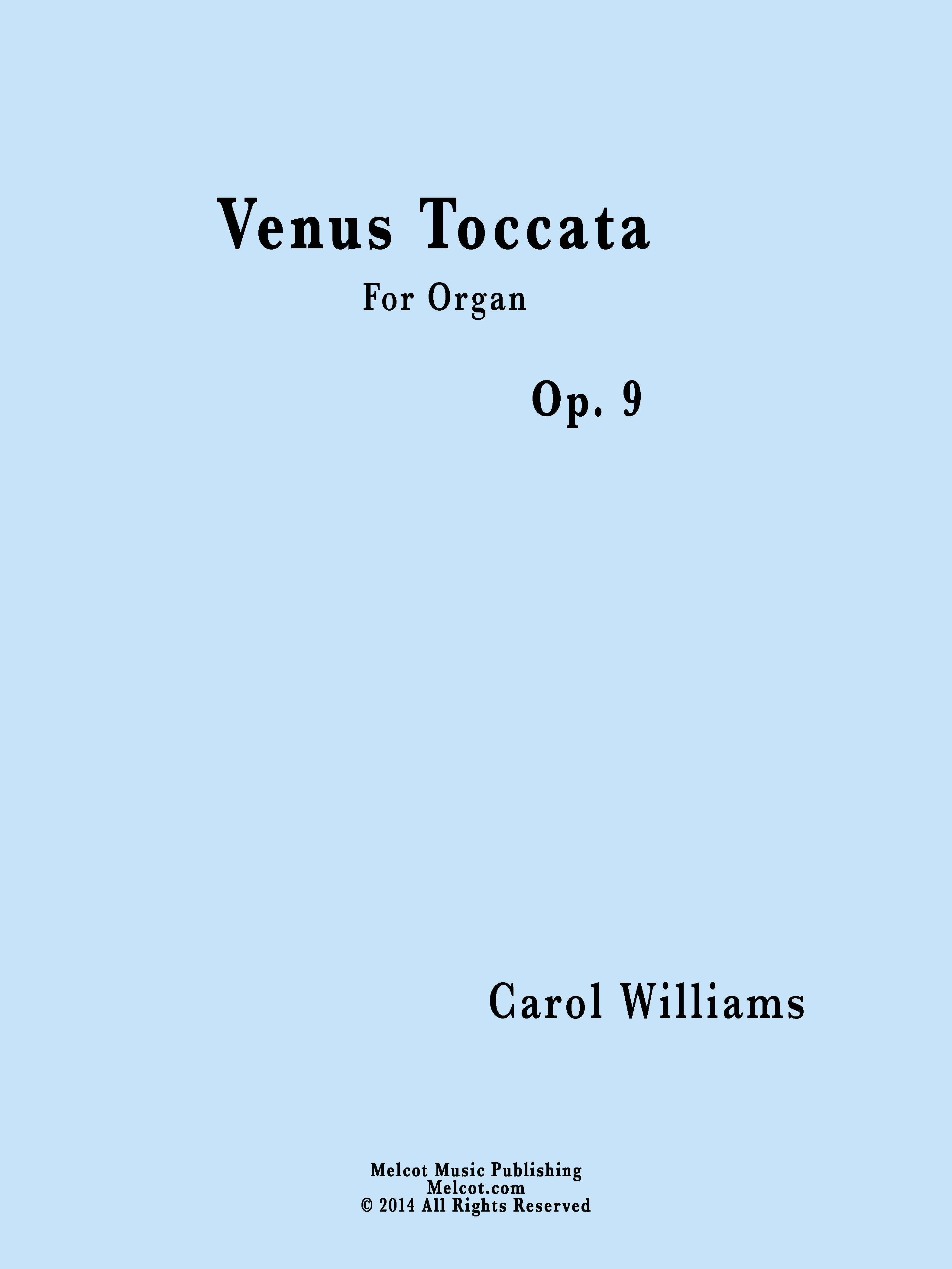 Venus Toccata by Carol
                                Williams