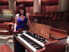 Carol Williams and a
                      Hammond Organ