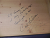 Carol Williams signs the Disney Hall organ
                        case